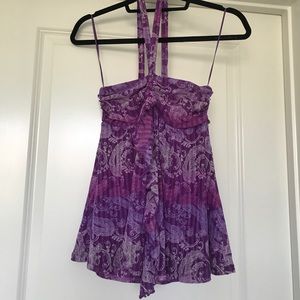 🚫SOLD🚫: Express Purple Ombre Halter Top